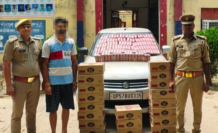 लग्जरी कार में ‘बंटी-बबली’ शराब की तस्करी का भंडाफोड़, तरयासुजान पुलिस ने घेराबंदी कर दबोचा तस्कर