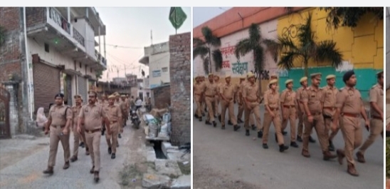बकरीद पर अलर्ट मोड में पुलिस: सीओ जयंत यादव खुद सड़कों पर उतरे, फ्लैग मार्च से दिया सुरक्षा का भरोसा
