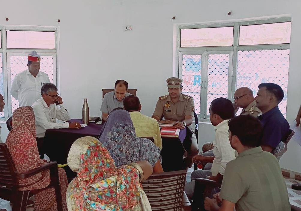 नायब तहसीलदार की अध्यक्षता में आयोजित हुआ थाना समाधान दिवस