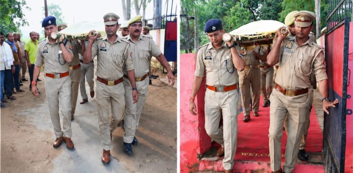 “अपने जवान को अंतिम सलाम… जब एसपी केशव कुमार ने दिया कंधा, पुलिस लाइन में छलक पड़े जज़्बात”