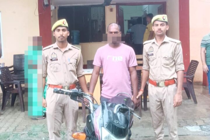 चोरी के एक मोटरसाइकिल के साथ एक गिरफ्तार