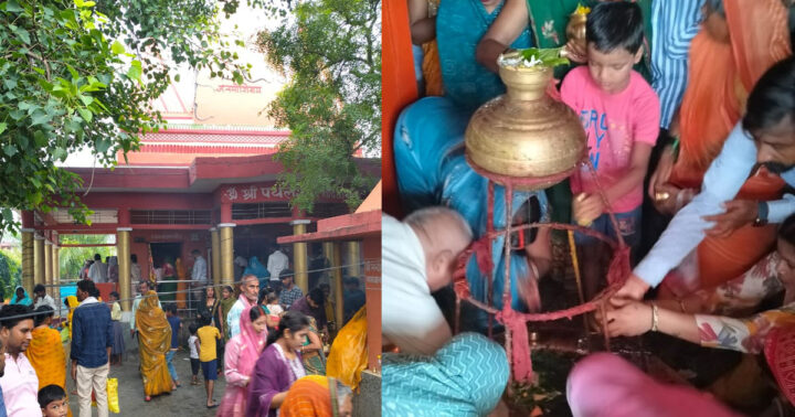 प्रसिद्ध पथलेश्वरनाथ धाम मंदिर में उमड़ा आस्था का सैलाब