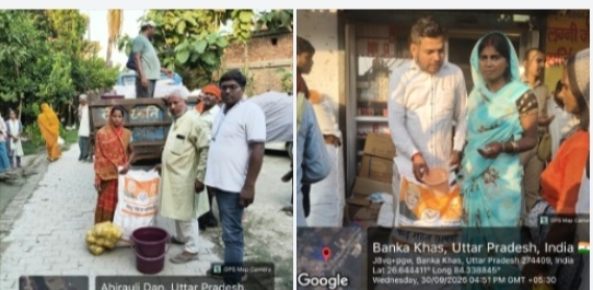 बाढ़ में राहत का सहारा बने एसडीएम कुणाल गौरव, गांव-गांव पहुंच रहा पका भोजन और राशन किट