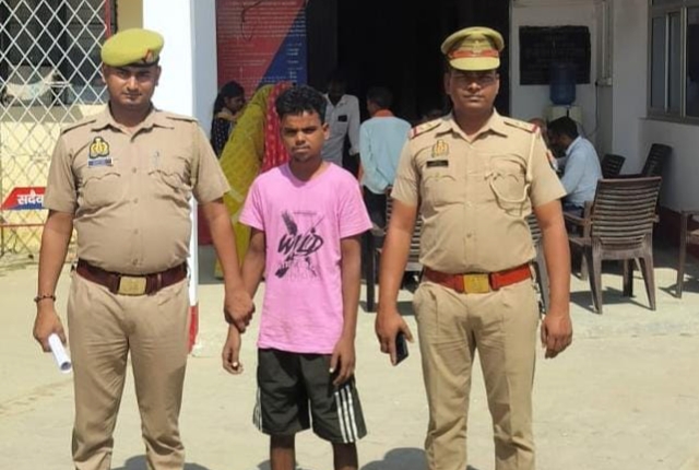 पाक्सो एक्ट का वांछित अभियुक्त गिरफ्तार