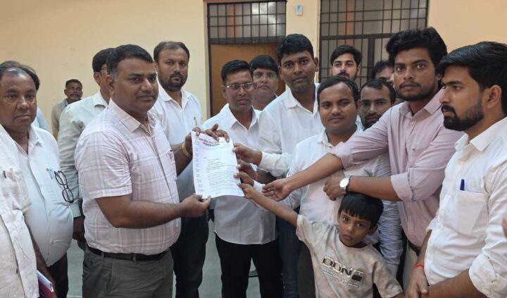 लेखपालों ने आठ सूत्रीय मांगों को लेकर दिया धरना, एसडीएम को सौंपा ज्ञापन